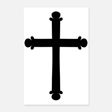 Croix / Croix chrétienne Poster 40 x 60 cm