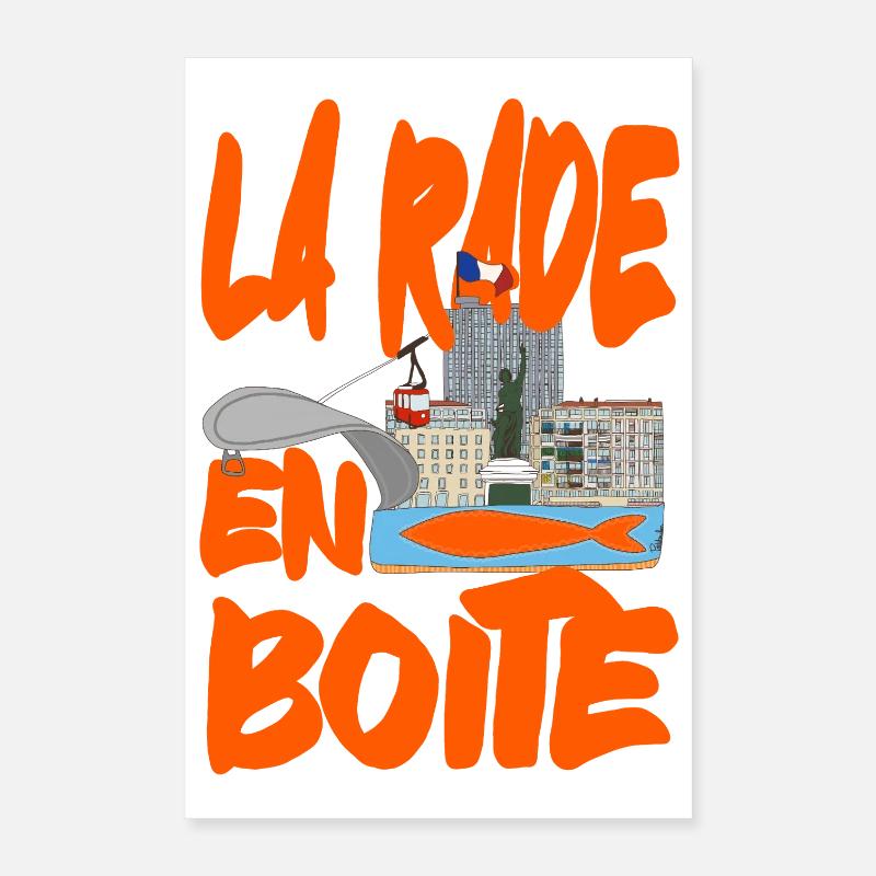 Der Hafen von Toulon in einer Dose! Poster 40x60 cm