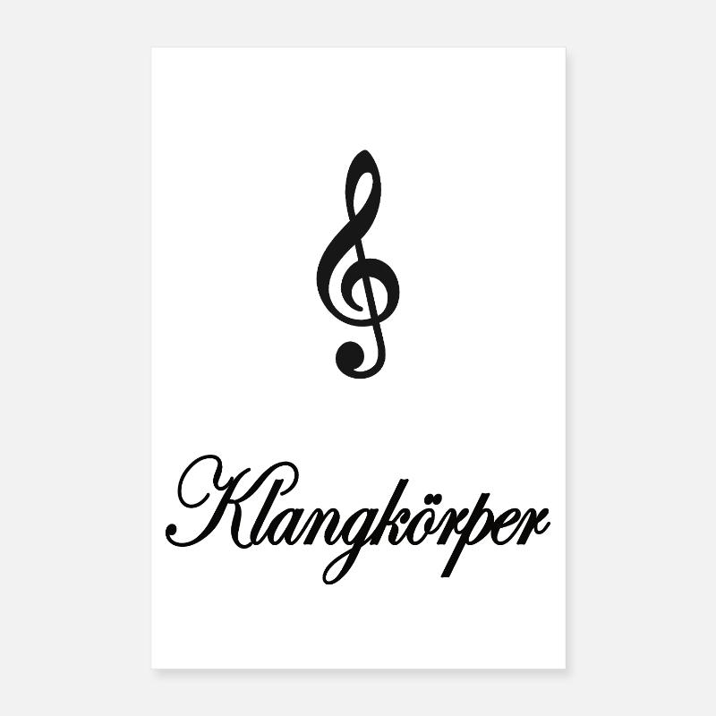T-shirt de design de l’icône musicale Klangkörper Poster 40 x 60 cm