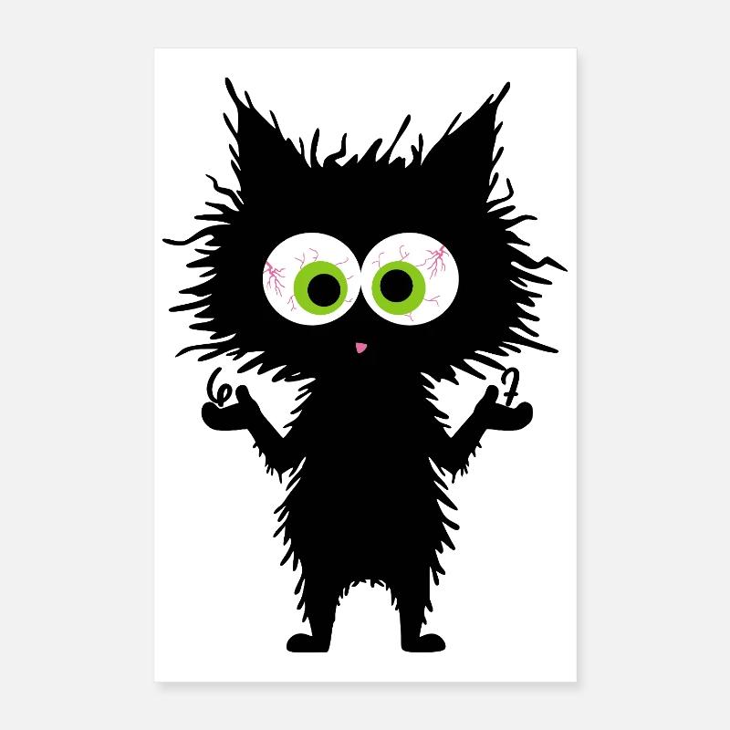 67 Mèmes Funny Cat Six Seven Poster 40 x 60 cm