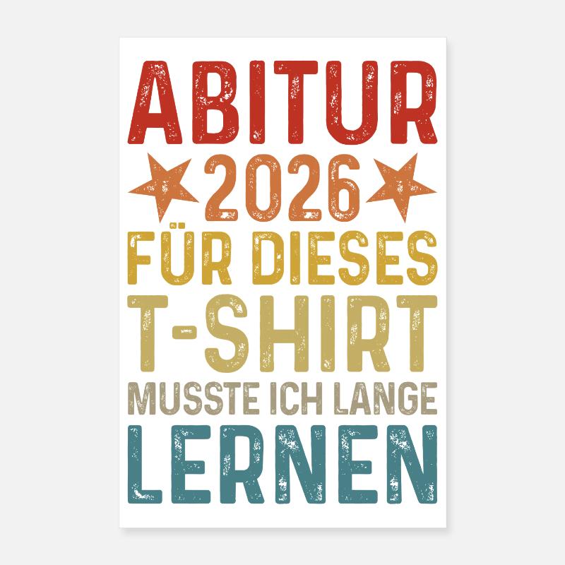 Abitur 2026 Poster 40x60 cm