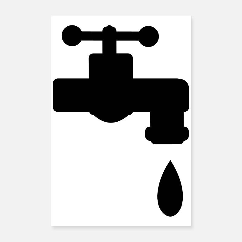 robinet Poster 40 x 60 cm