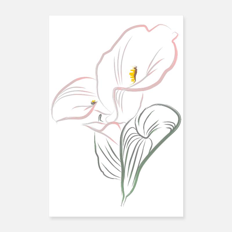 CALLA mix cold Poster 40x60 cm
