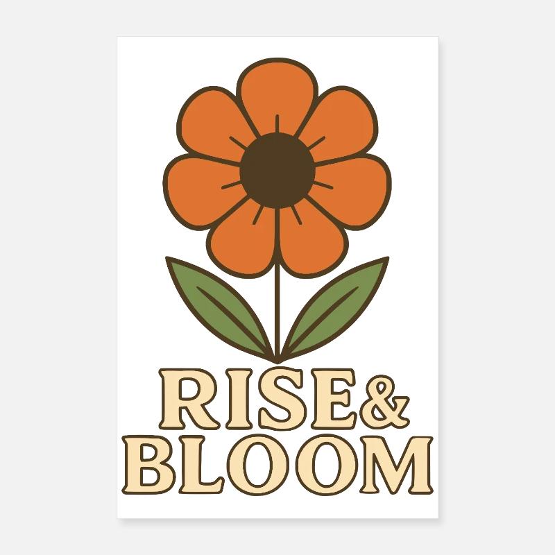 Rise & Bloom Poster 40x60 cm