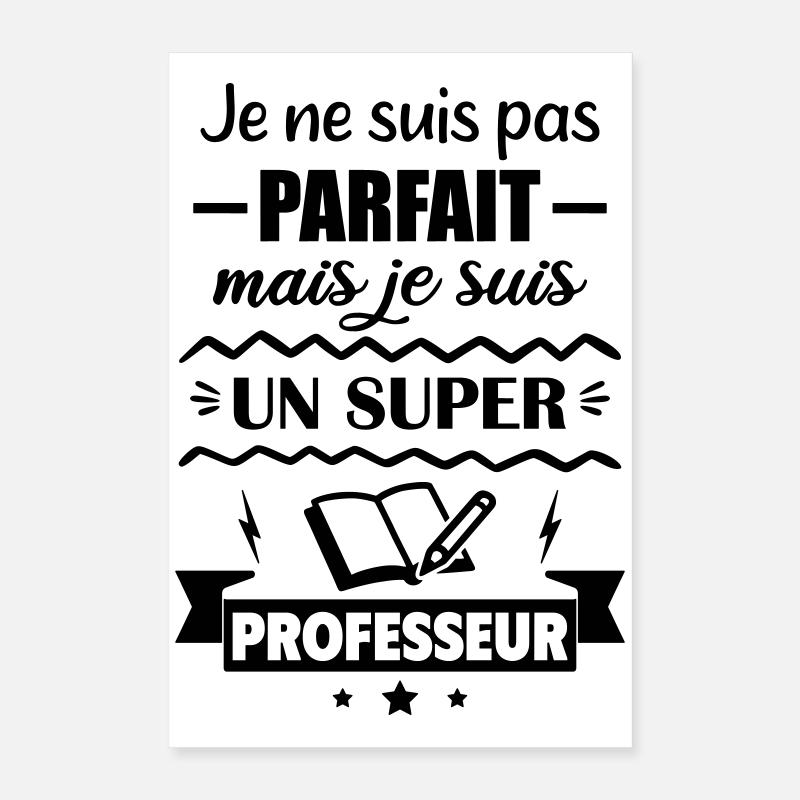 Nicht perfekt, aber toller Lehrer Poster 40x60 cm