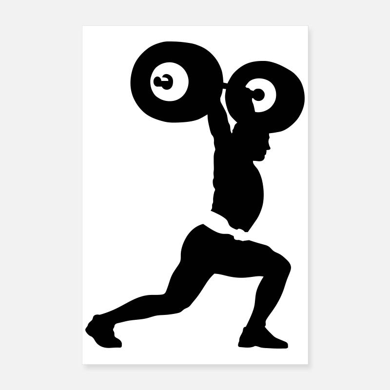 weightlifter Poster 16" x 24" (40x60 cm)