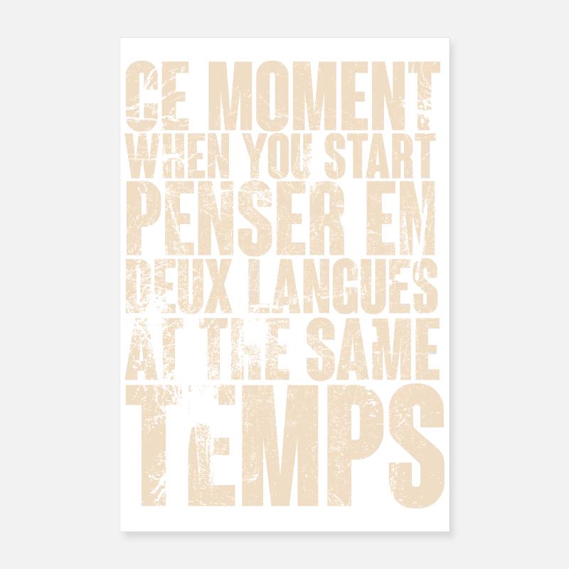 Inspiration through bilingual thinking Poster 16" x 24" (40x60 cm)