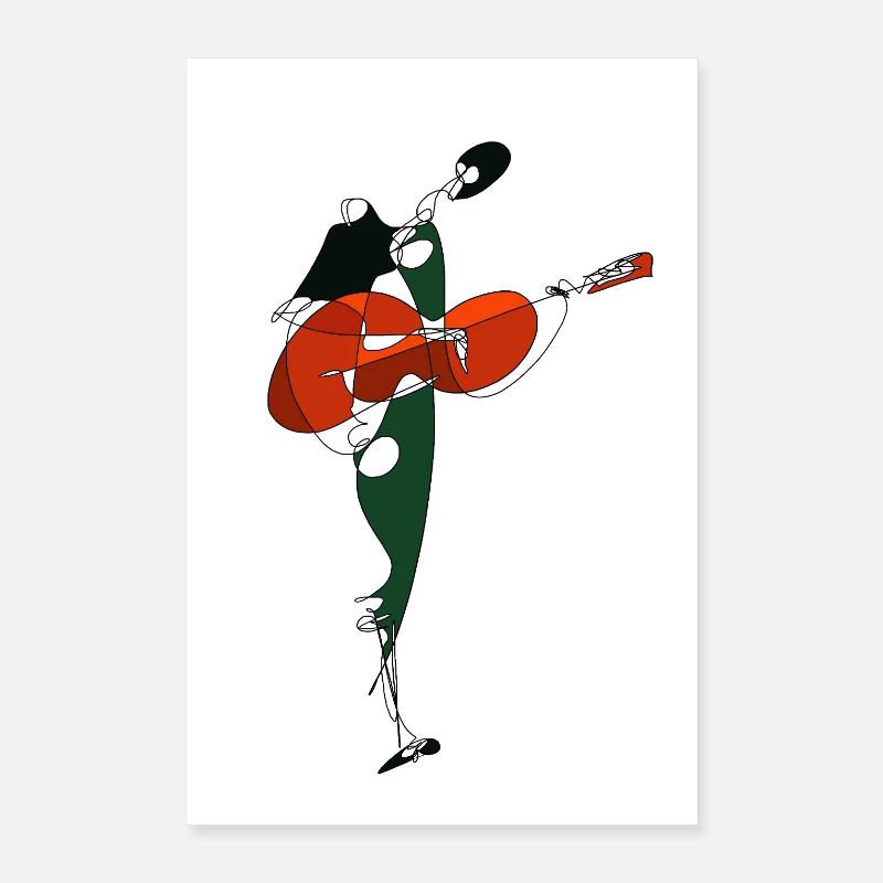 Gitarrist Poster 40x60 cm