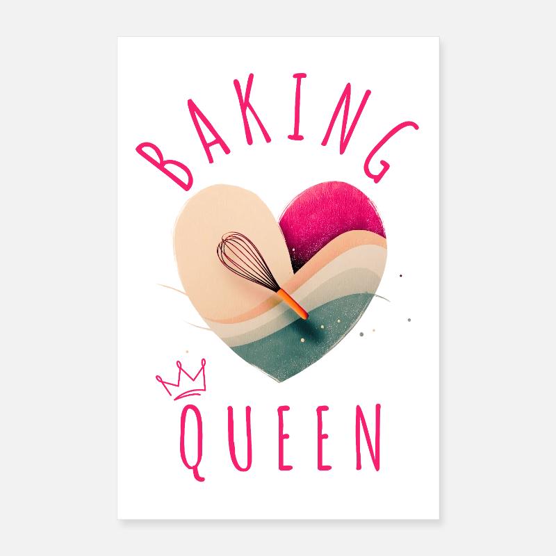 "Baking Queen - Herz!" Poster 40x60 cm