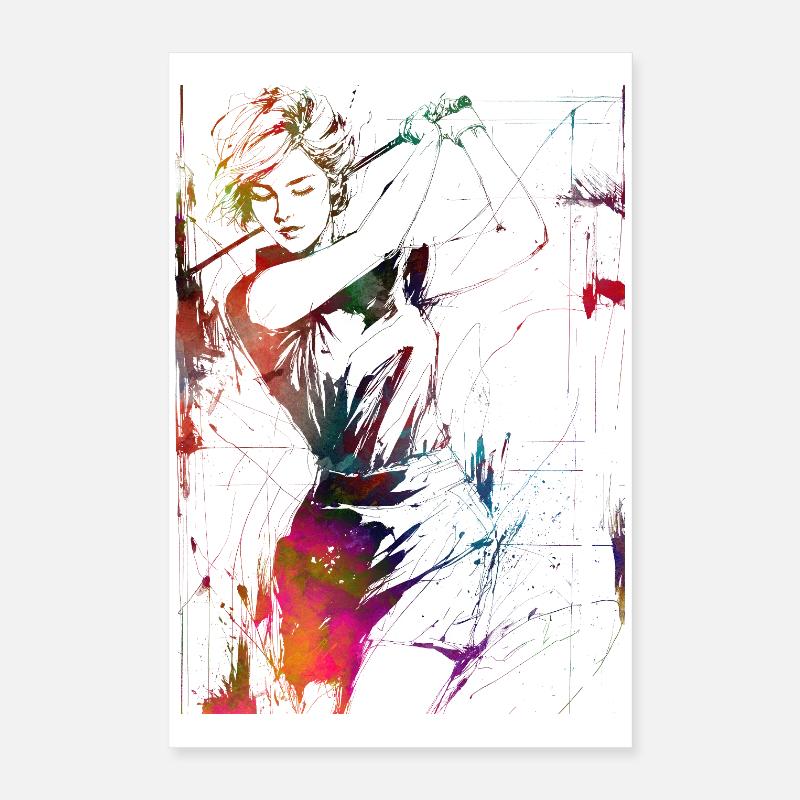Golf player #golf Poster 16" x 24" (40x60 cm)