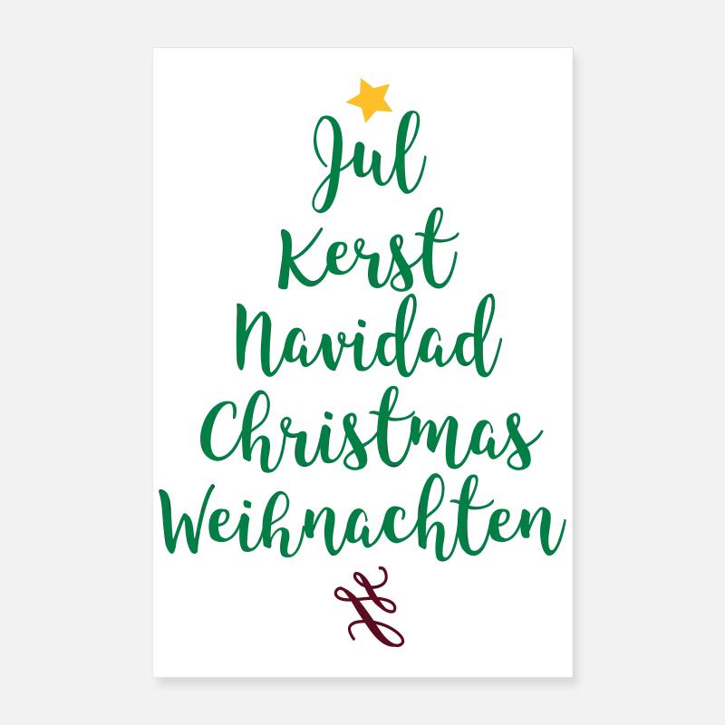 Arbre de Noël Poster 40 x 60 cm