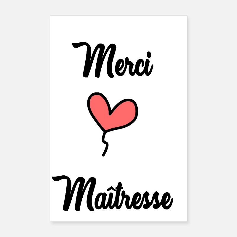 Danke, Herrin Poster 40x60 cm