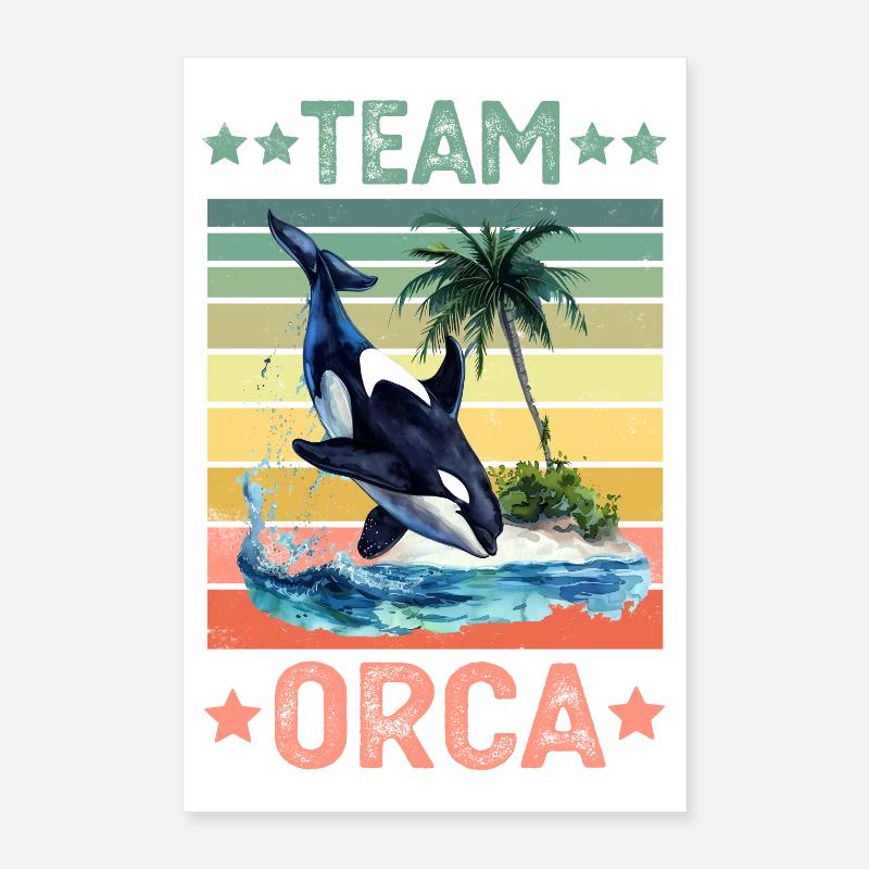 Orca Killerwal Poster 40x60 cm