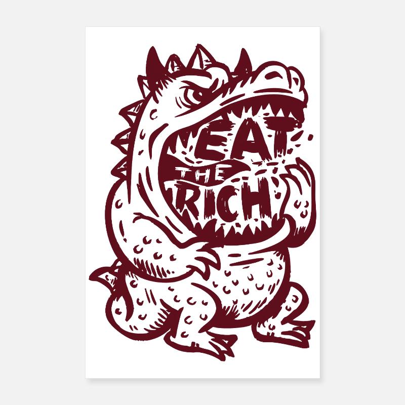 eat_the_rich Poster 40 x 60 cm