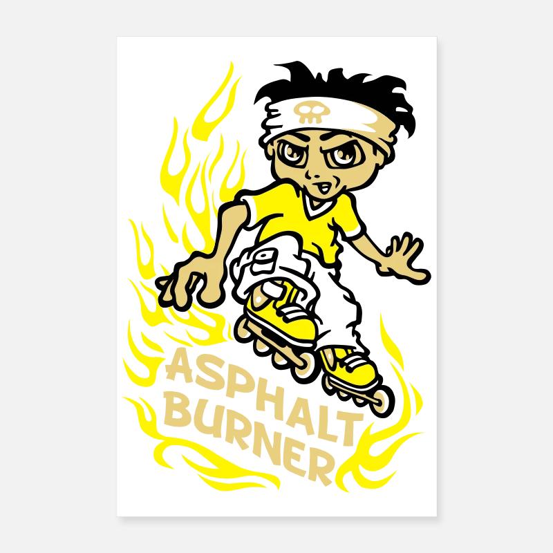 Asphalt burner Poster 16" x 24" (40x60 cm)