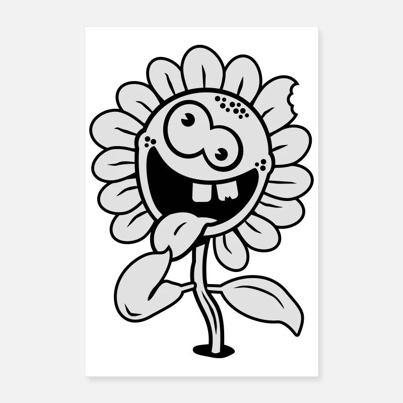 crazy flower Poster 16" x 24" (40x60 cm)