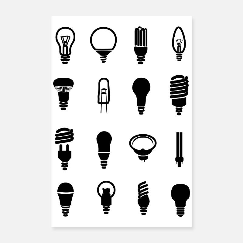 Ampoule Poster 40 x 60 cm