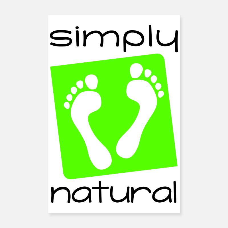 Simplement pieds nus | simplement pieds nus tout simplement naturel 2C Poster 40 x 60 cm