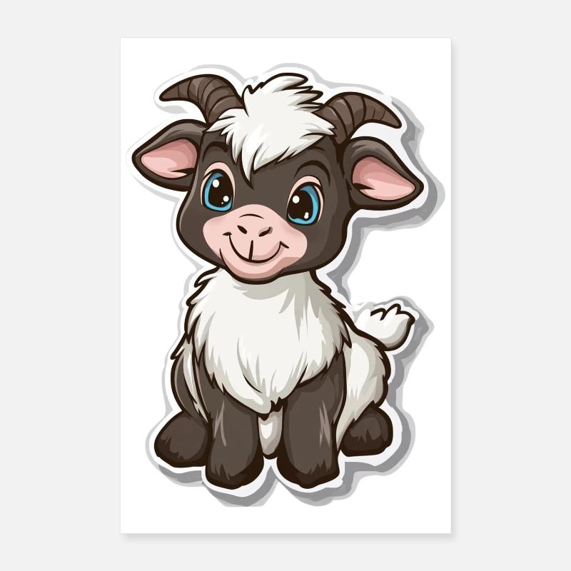 Goat Poster 16" x 24" (40x60 cm)