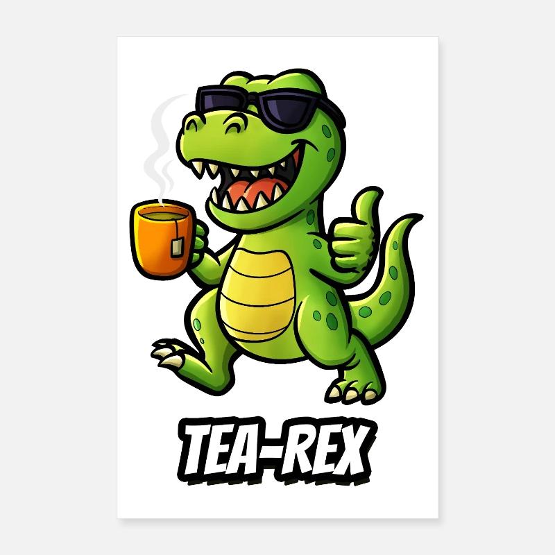 Thé-Rex Poster 40 x 60 cm