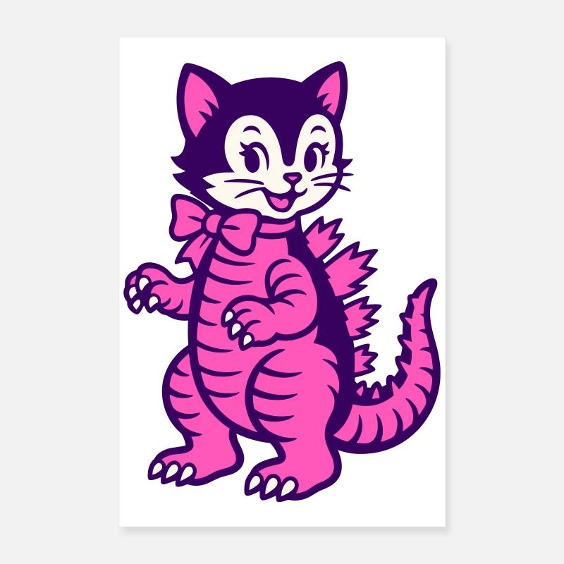 Monster Cat Poster 16" x 24" (40x60 cm)