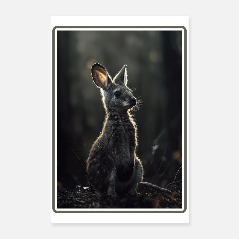 Wallabies Wallaby Poster 16" x 24" (40x60 cm)