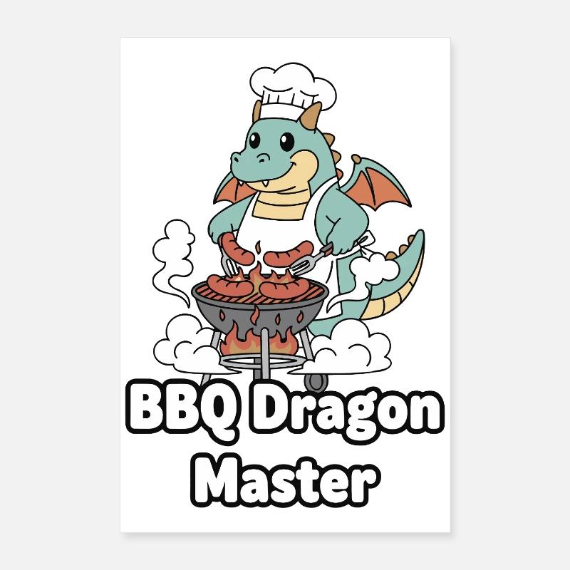 BBQ Dragon Master Poster 16" x 24" (40x60 cm)