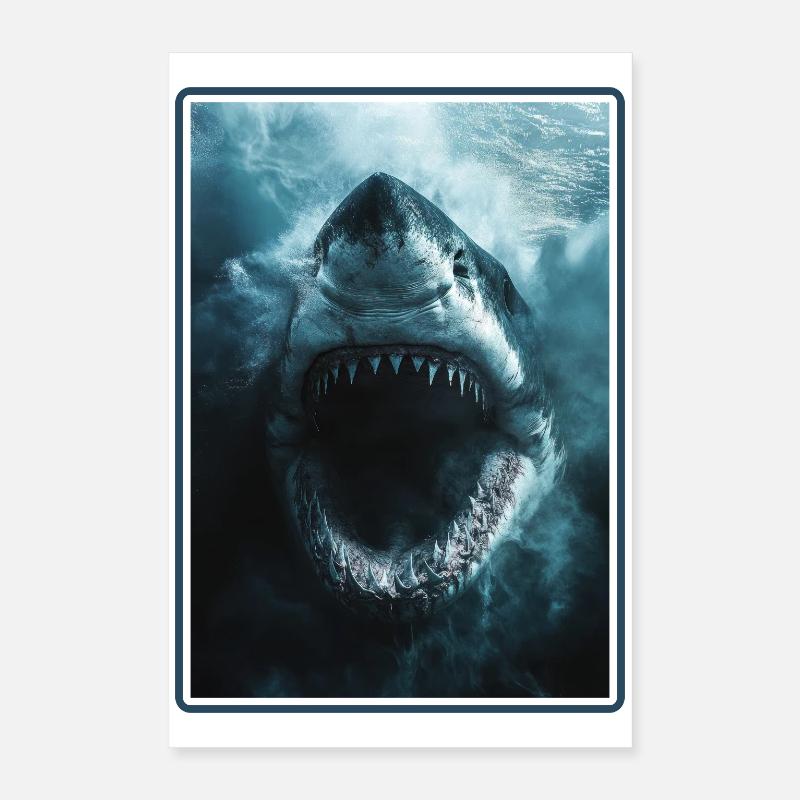 Mégalodons Mégalodon Poster 40 x 60 cm