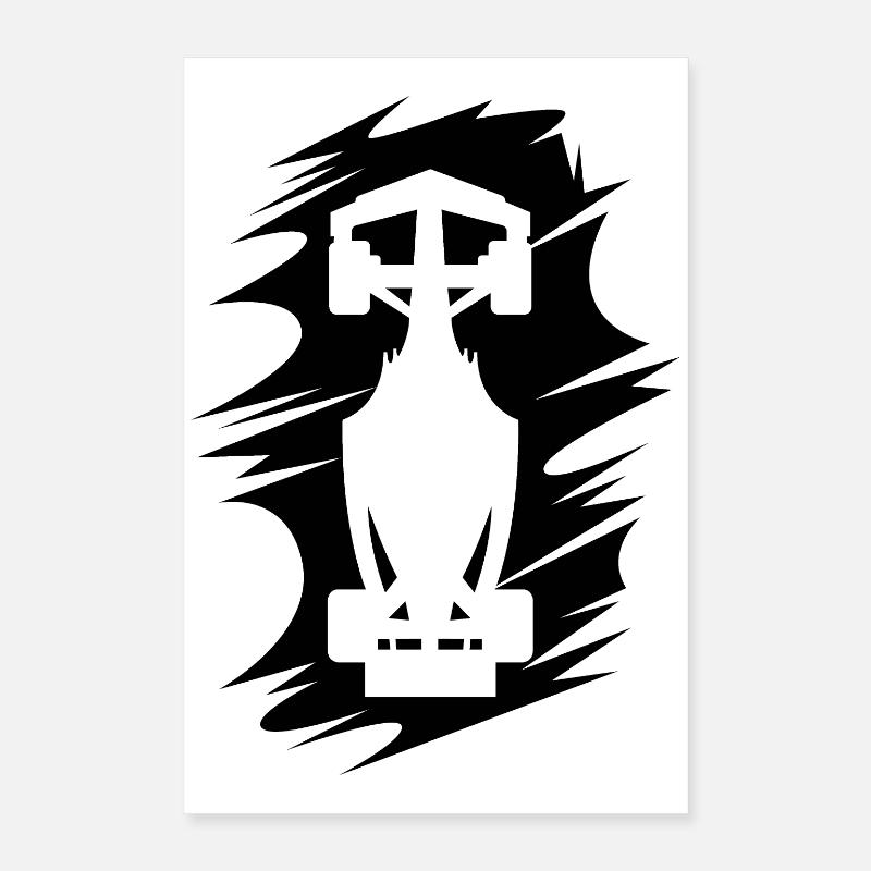 Formel Auto Racing Wischeffekt Symbol icon Logo Poster 40x60 cm