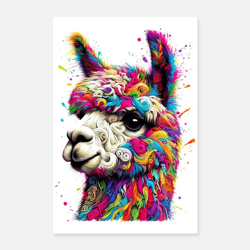 Alpaca Poster 16" x 24" (40x60 cm)