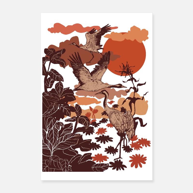 KRÄNE Poster 40x60 cm