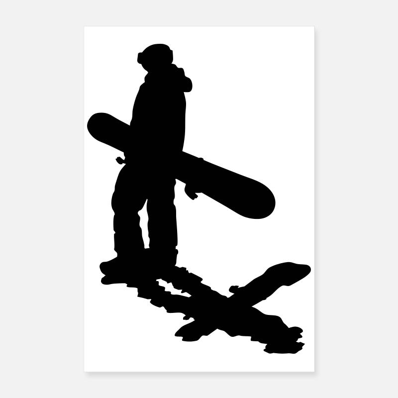 Planche à neige Poster 40 x 60 cm