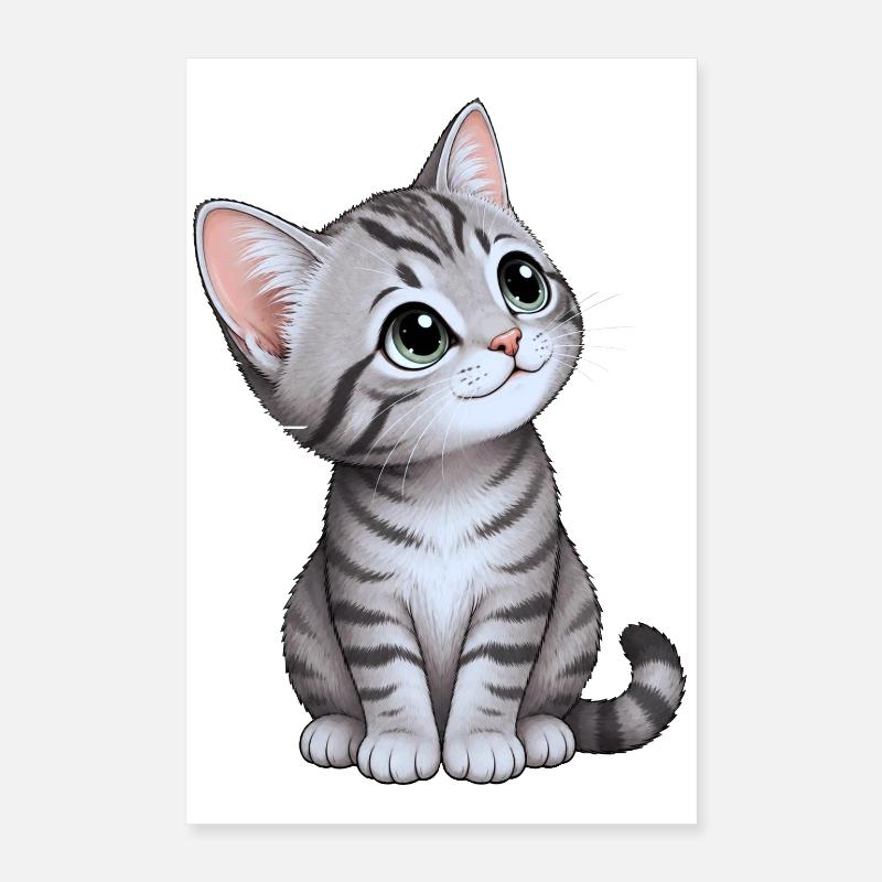 chaton mignon Poster 40 x 60 cm