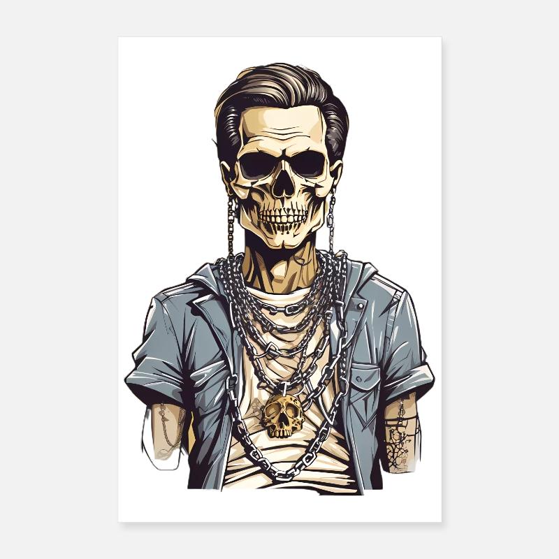 Cool skeleton Poster 16" x 24" (40x60 cm)