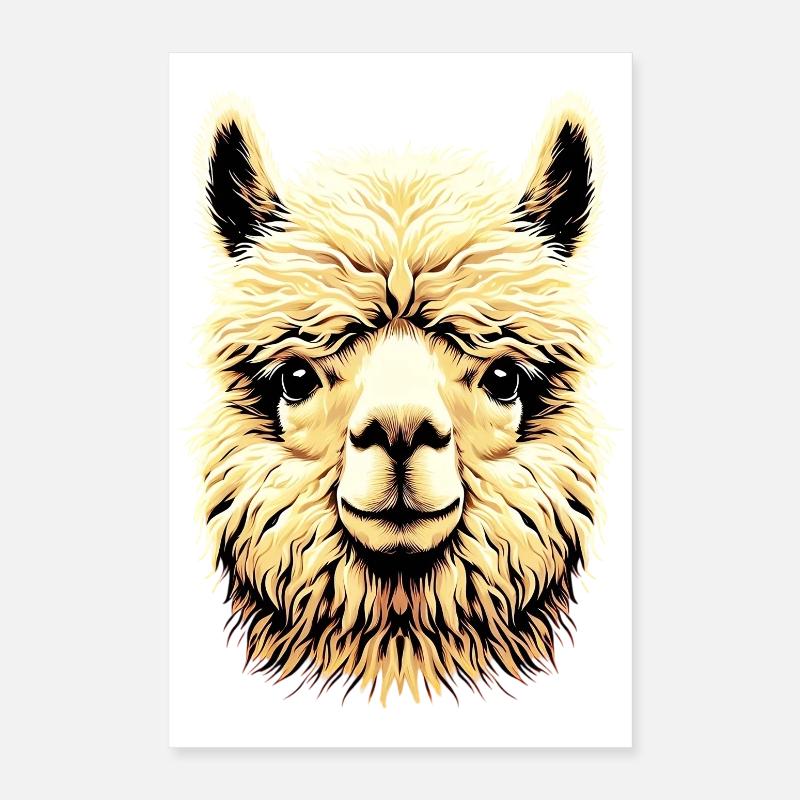 Alpaga Poster 40 x 60 cm