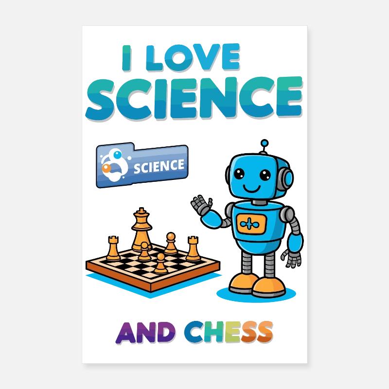 Science and Chess Poster 16" x 24" (40x60 cm)