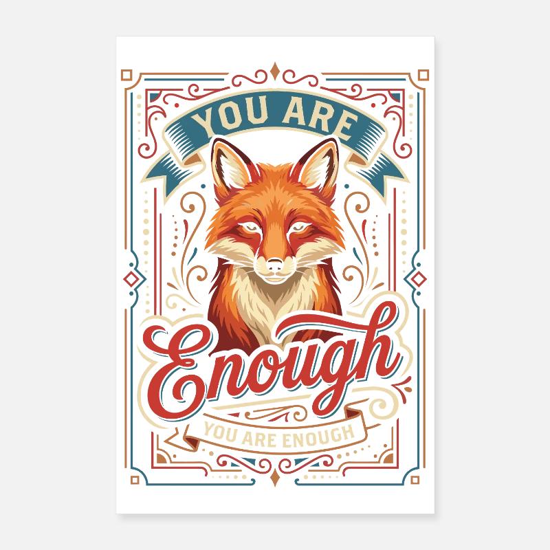 Vous êtes assez : Art vintage de Fox Poster 40 x 60 cm