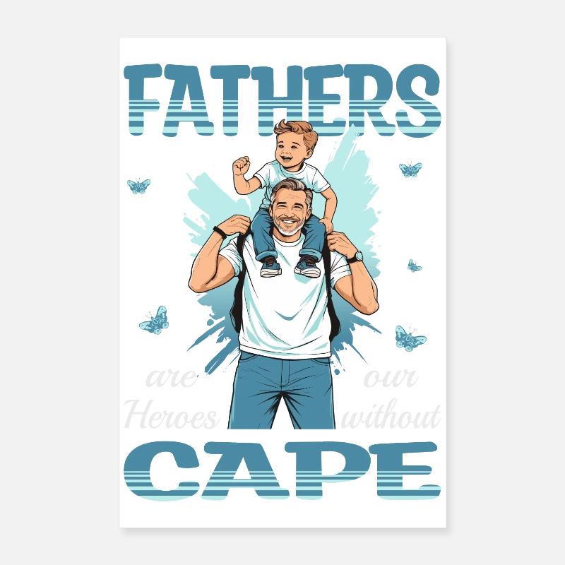 Père et fils Poster 40 x 60 cm