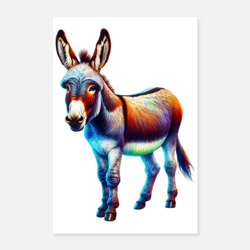 Esel-Maultier Poster 40x60 cm