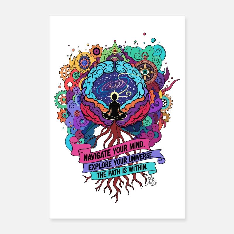 Kosmische Meditation Poster 40x60 cm
