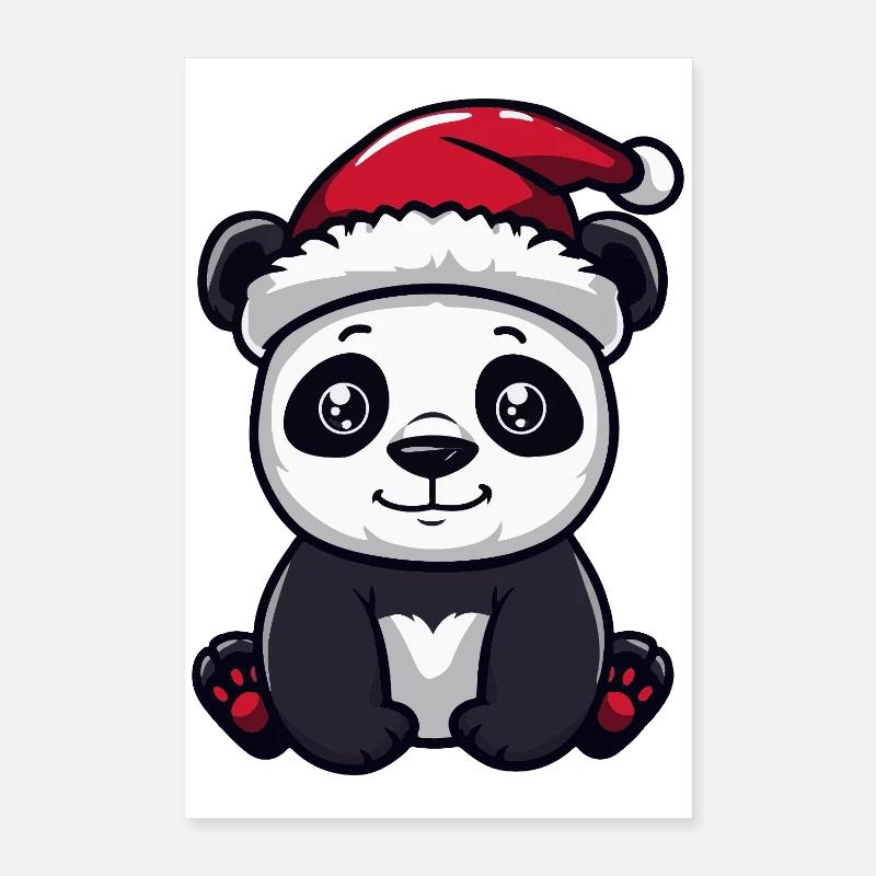 Noël Panda Poster 40 x 60 cm