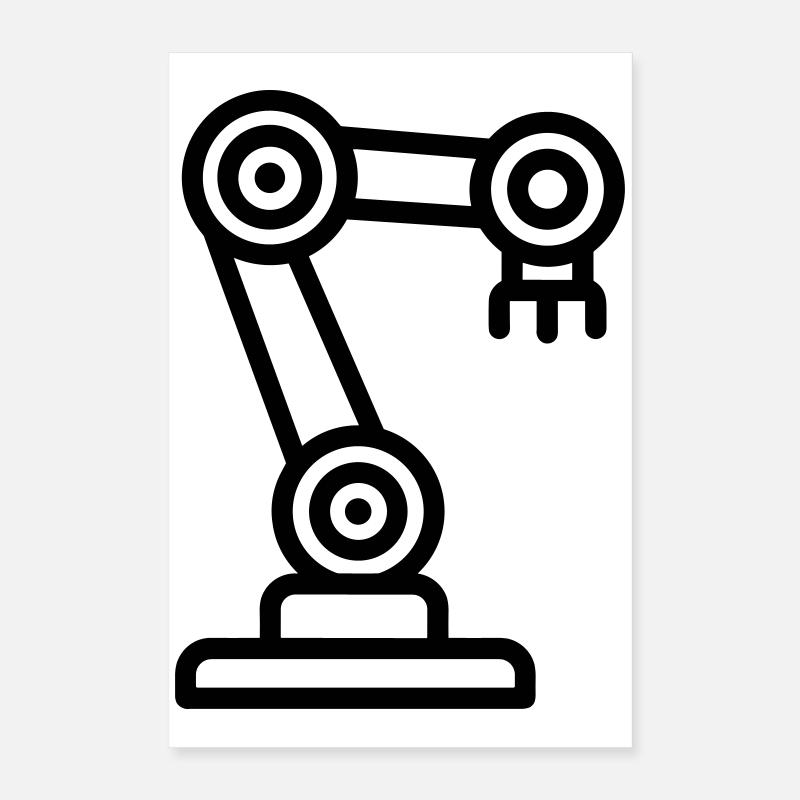 Roboterarm Poster 40x60 cm