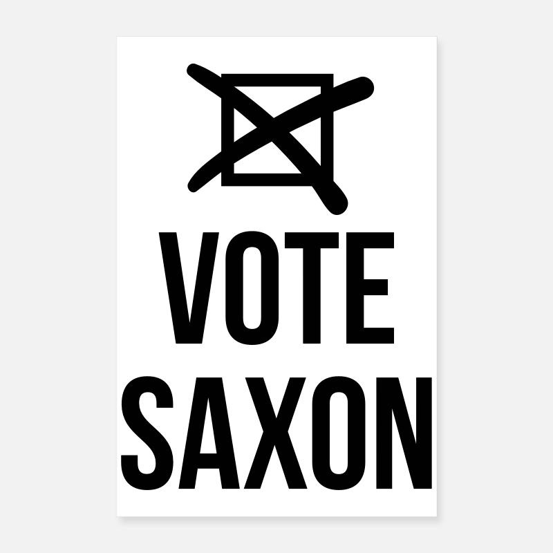 Vote Saxon Poster 40 x 60 cm