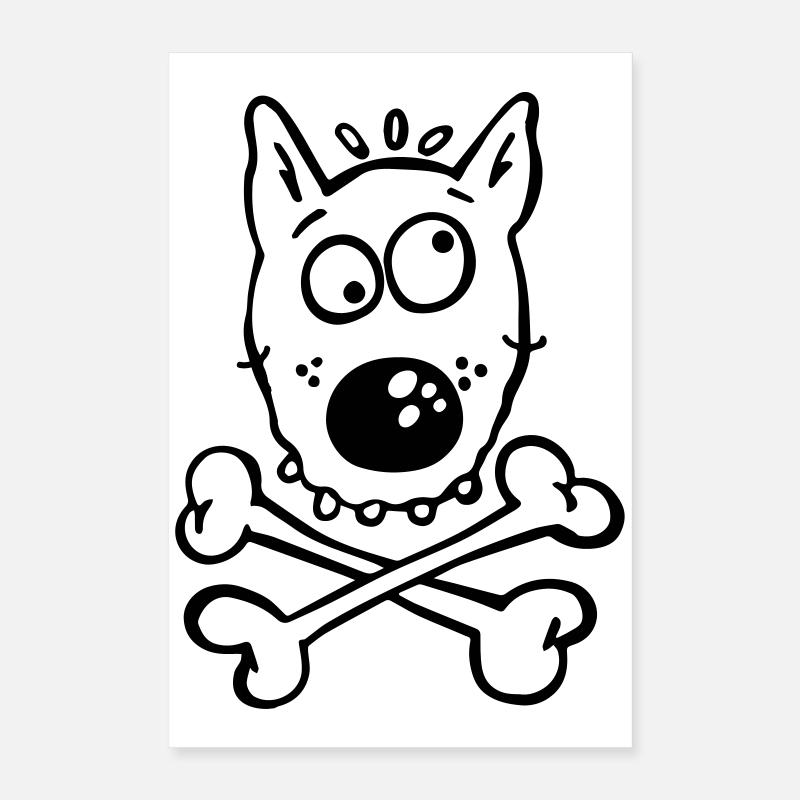 Pirate Dog Poster 40 x 60 cm