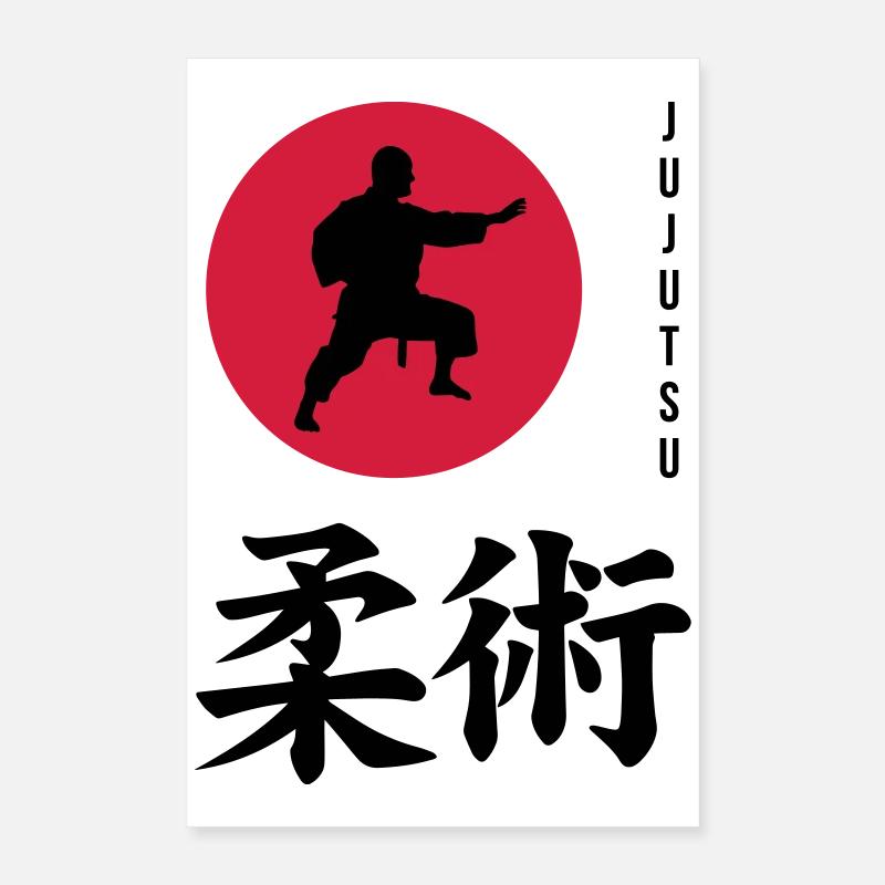 Jujutsu Jiu Jitsu Jiujitsu Ju-jitsu Jiu-jitsu Poster 16" x 24" (40x60 cm)