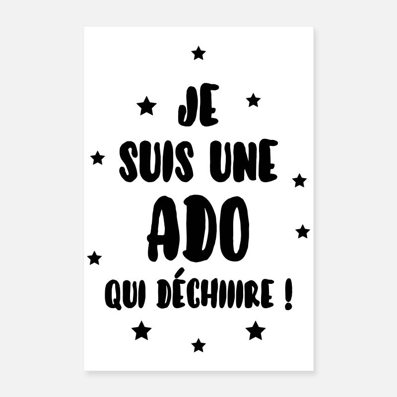 adolescent / enfant / ado / adolescente Poster 40 x 60 cm
