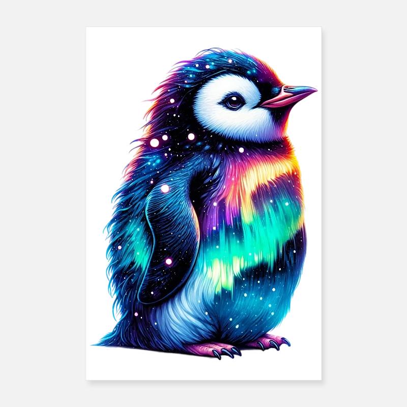 Aurora Borealis Pinguin Poster 40x60 cm