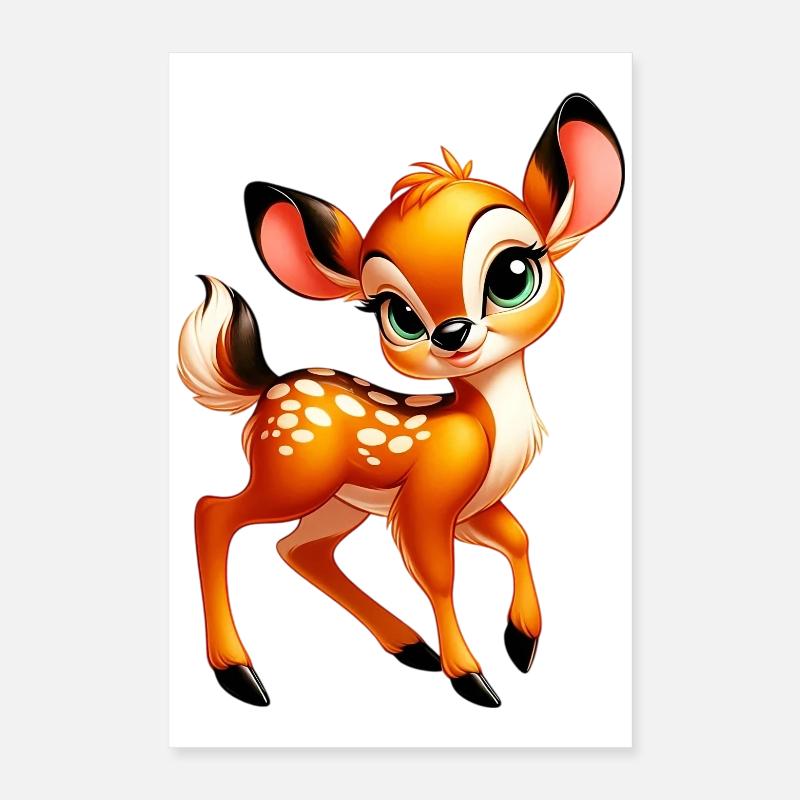 Rehbraun Poster 40x60 cm