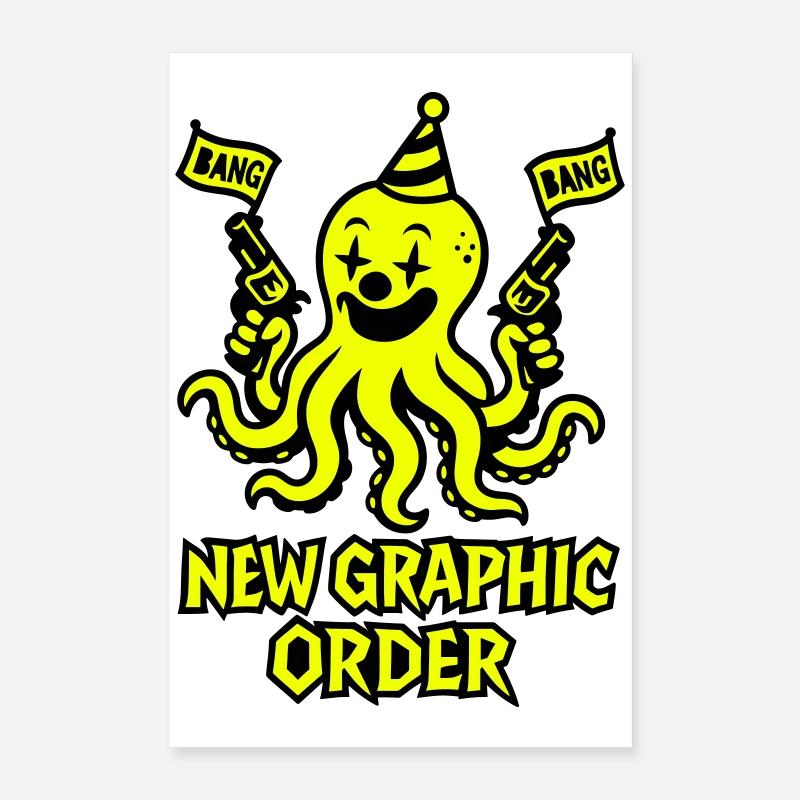 New Graphic Order Octopus Poster 16" x 24" (40x60 cm)