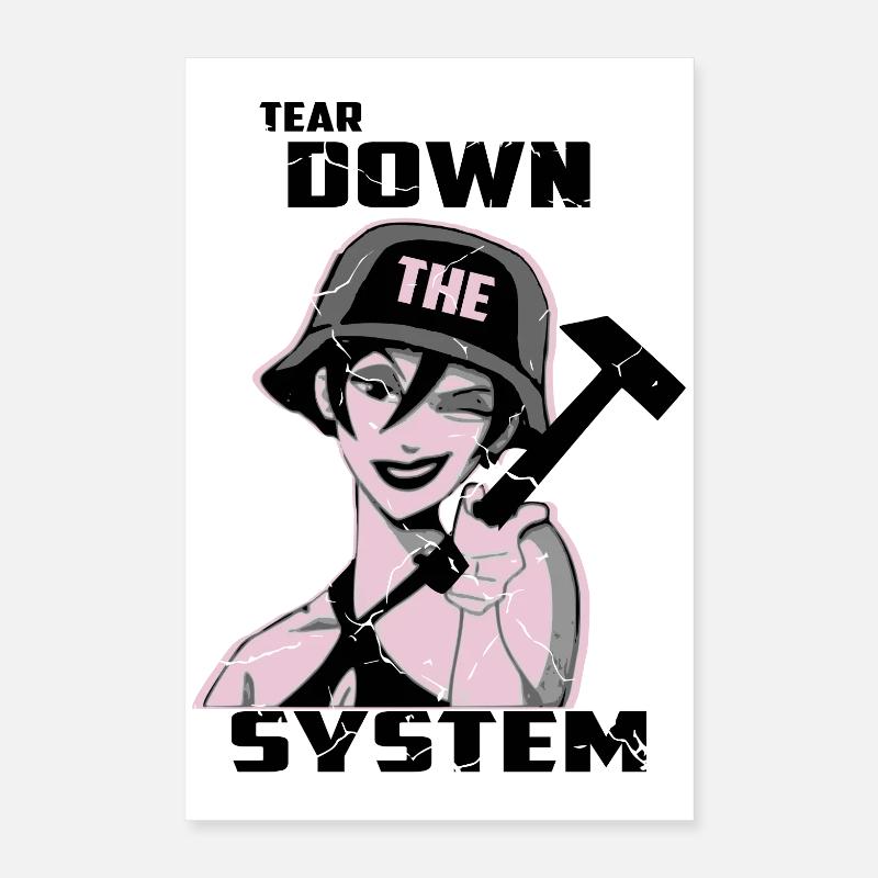 Zerstören Sie das System Poster 40x60 cm